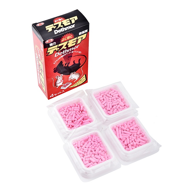 Combo 10 hộp thuốc diệt chuột Dethmor 4 vỉ dạng viên - Nội địa Nhật Bản