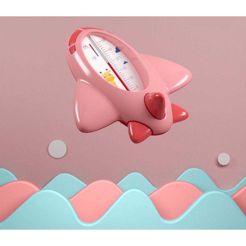 Nhiệt kế đo nước cao cấp chính hãng chuyên dùng đo nhiệt độ nước tắm hình máy bay dễ thương cho bé, Thị Nắng Store