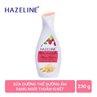 Sữa Dưỡng Thể Hazeline Dưỡng Trắng Da Yến Mạch Dâu Tằm 230ML