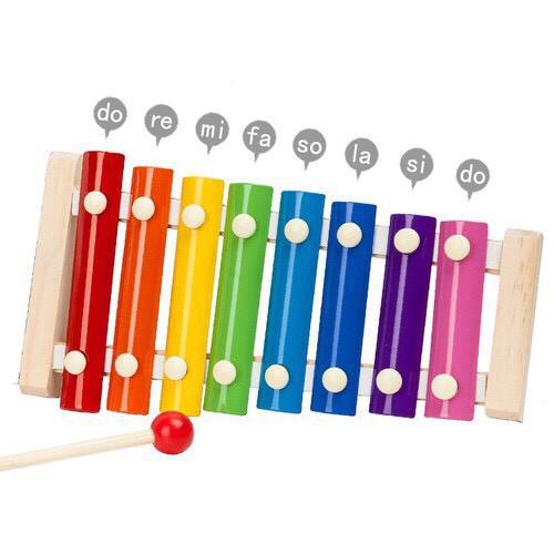 Đồ chơi đàn xylophone bằng gỗ 8 thanh cho bé - đồ chơi âm nhạc giúp bé phát triển tư duy, tăng khả năng cảm thụ âm nhạc