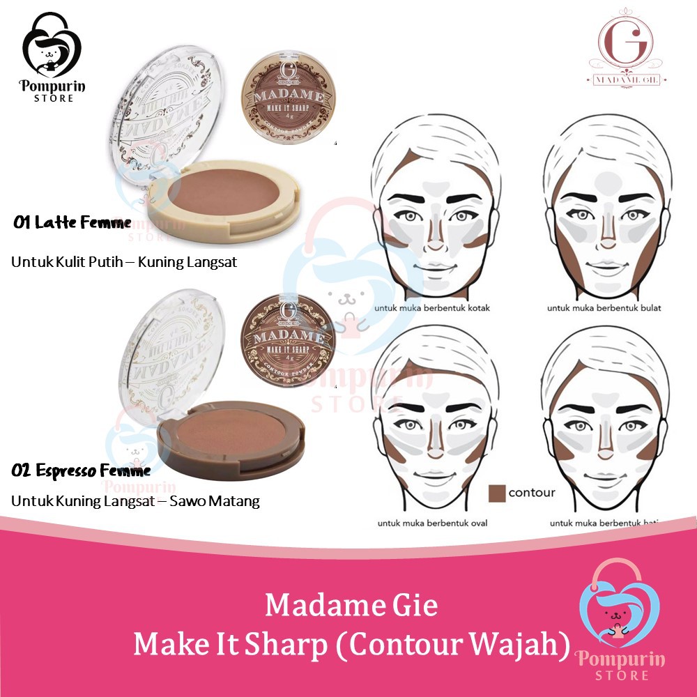 (hàng Mới Về) Phấn Trang Điểm Tạo Khối Thương Hiệu Madame