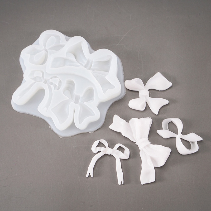 Khuôn Silicone Làm Móc Khóa / Trang Sức Hình Nơ Xinh Xắn