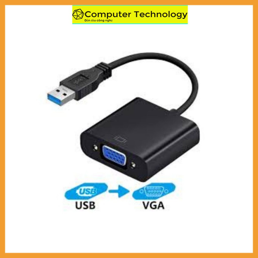 Cáp Chuyển Đổi, Cáp Chuyển USB 3.0 Sang VGA, USB to VGA - Truyền Tín Hiệu Tốc Độ Cao