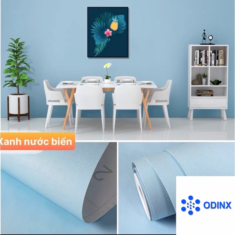 10m Giấy dán tường một màu, pastel [GIÁ Sỉ]_rộng 45cm decal dán tường màu trơn pastel có keo sẵn