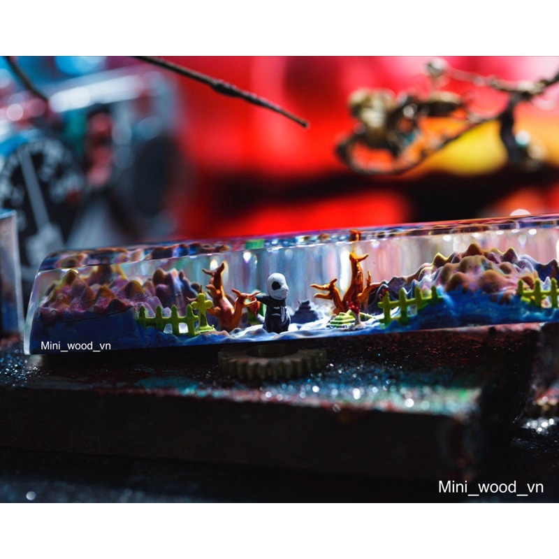 Nút Space bar Halloween Pokemon.Keycap resin Space Halloween Pokemon.Keycap artisan