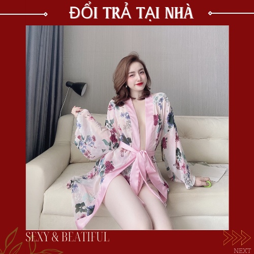 Váy Ngủ Áo Choàng 🌸 SANG CHẢNH🌸 Đầm Ngủ Sexy Lụa Chiffon Chất Siêu Mát, Sang Chảnh - Size<65kg> Sun Shop | BigBuy360 - bigbuy360.vn