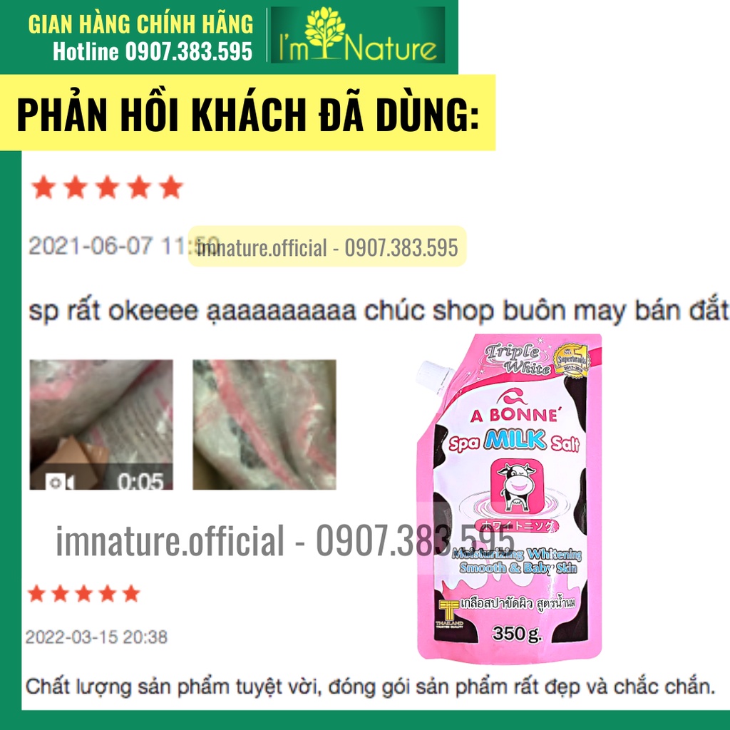 Muối Tắm Sữa Bò Tẩy Tế Bào Chết A Bonne Spa Milk Salt Thái Lan 350gr