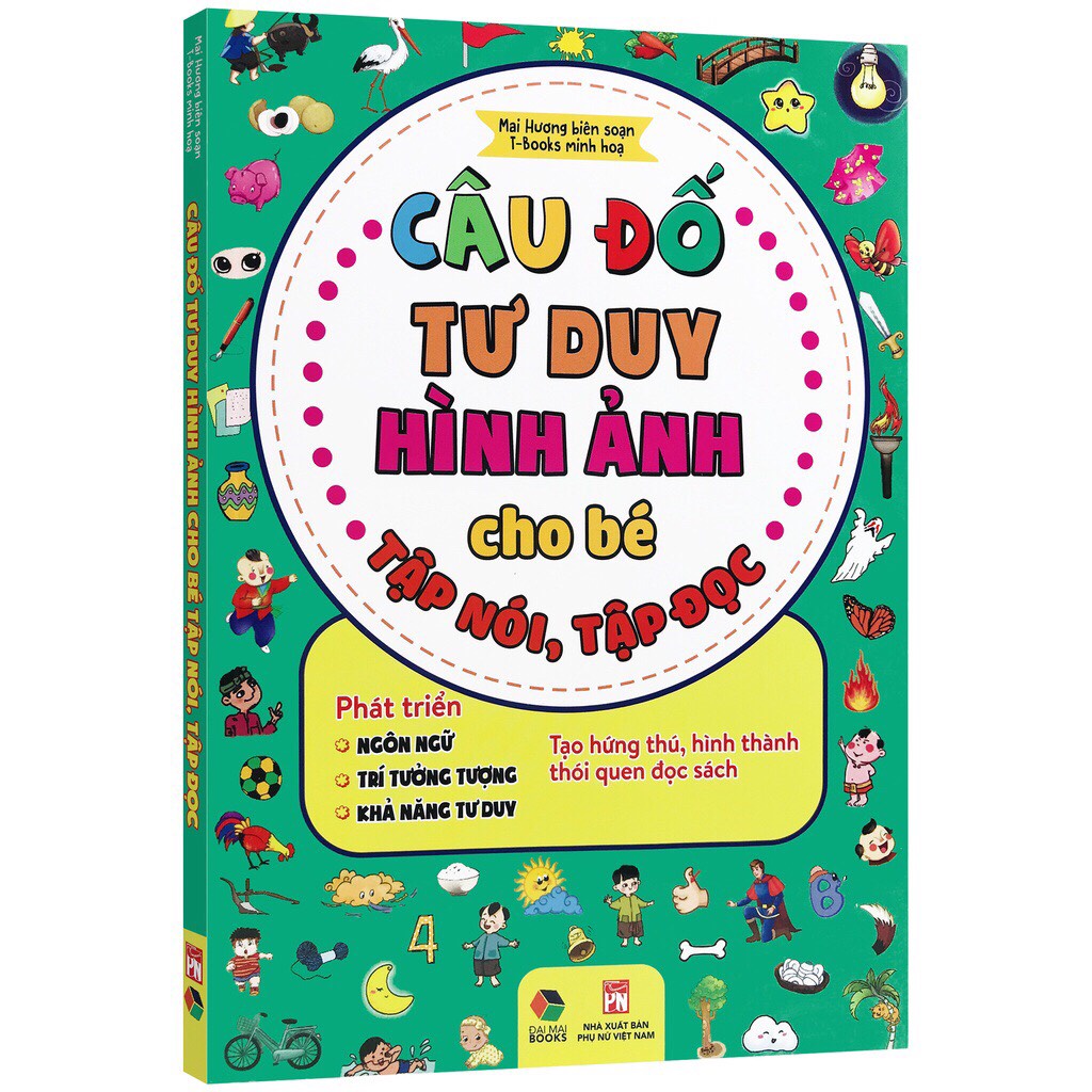 Sách - Câu Đố Tư Duy Hình Ảnh Cho Bé Tập Nói, Tập Đọc (Bìa mềm)