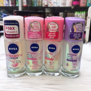 Lăn ngăn mùi NIVEA SERUM giúp dưỡng trắng chuyên sâu 40ml