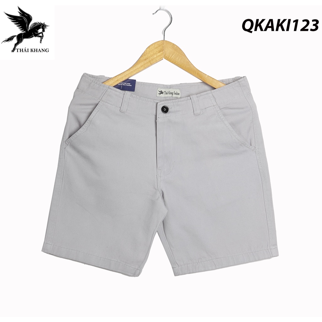 Quần short kaki nam THÁI KHANG vải cotton 100% dày mềm QKAKI12