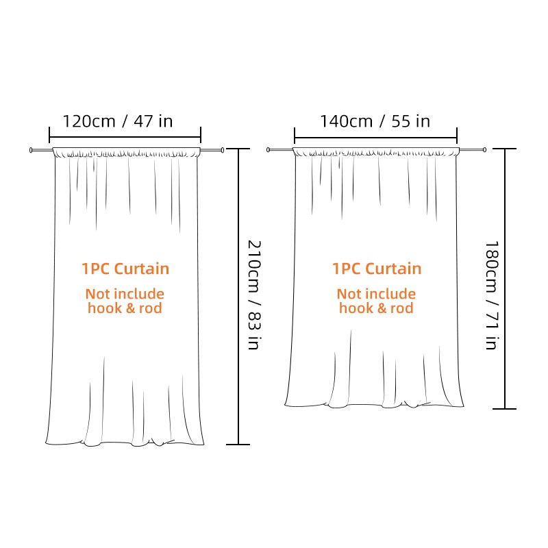 Feather Curtain Hook Type tấm màn Unicorn Design Curtain Soft Polyester bức màn treo Semi Blackout Window Curtain