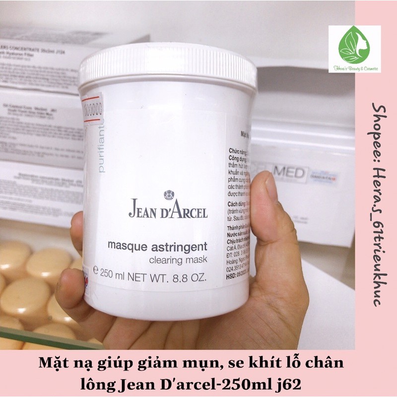 Mặt nạ giúp giảm mụn,se khít lỗ chân lông Jean D'arcel_ clearing mask 250ml j62