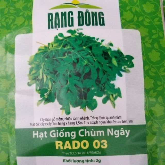 2g hạt giống chùm ngây