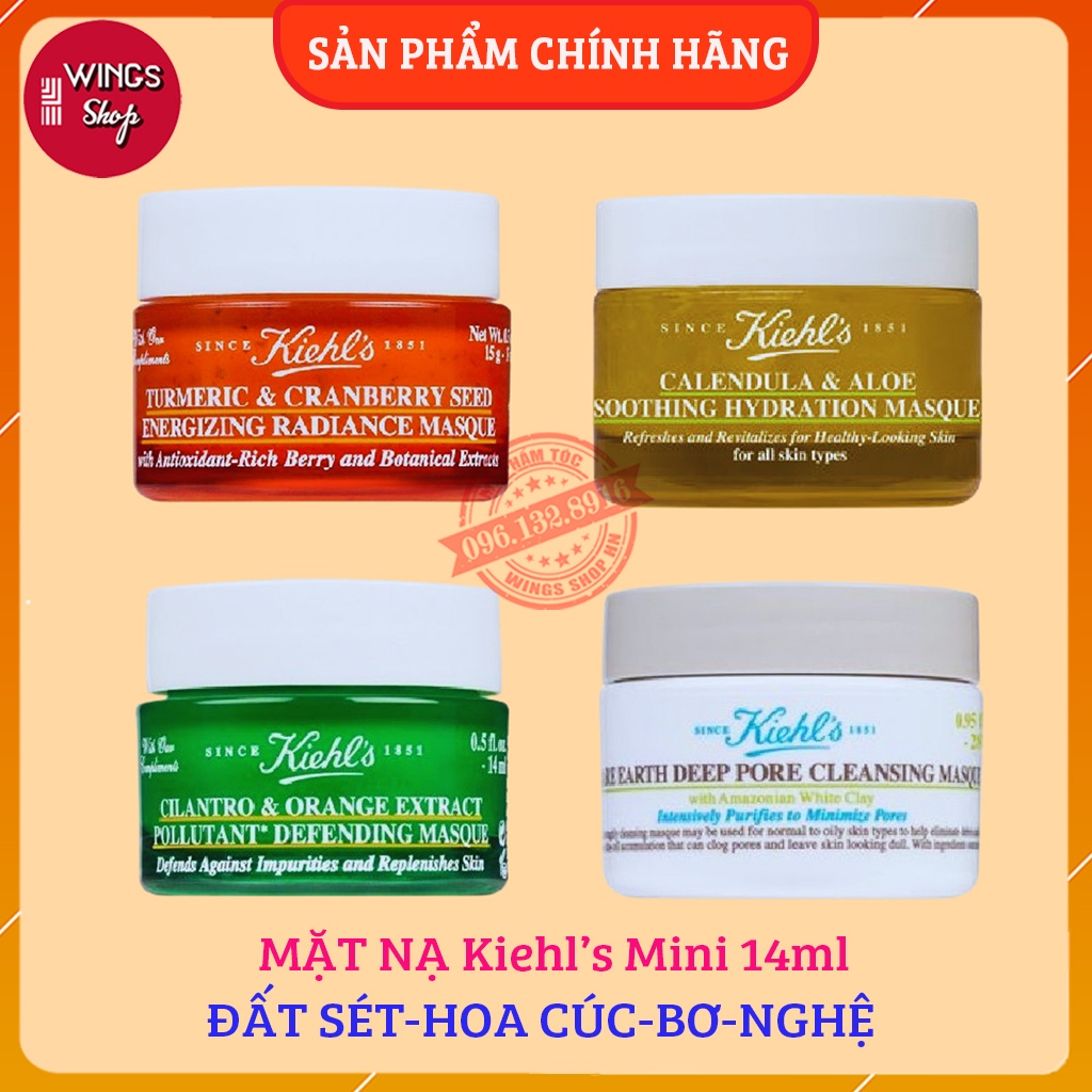 Mặt Nạ Kiehl's Mini Đất Sét - Hoa Cúc - Bơ - Nghệ 14ml | Hàng Chính Hãng