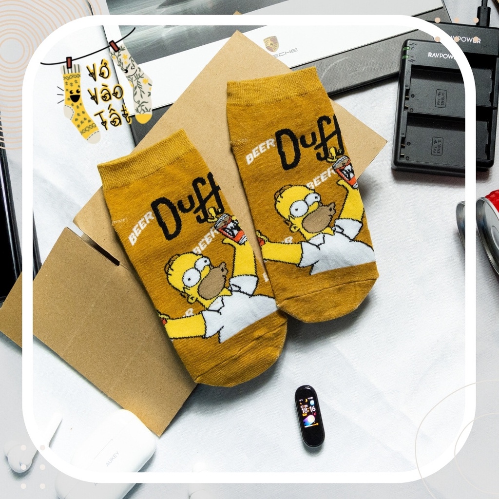 TẤT VỚ CỔ NGẮN UNISEX SIMPSON