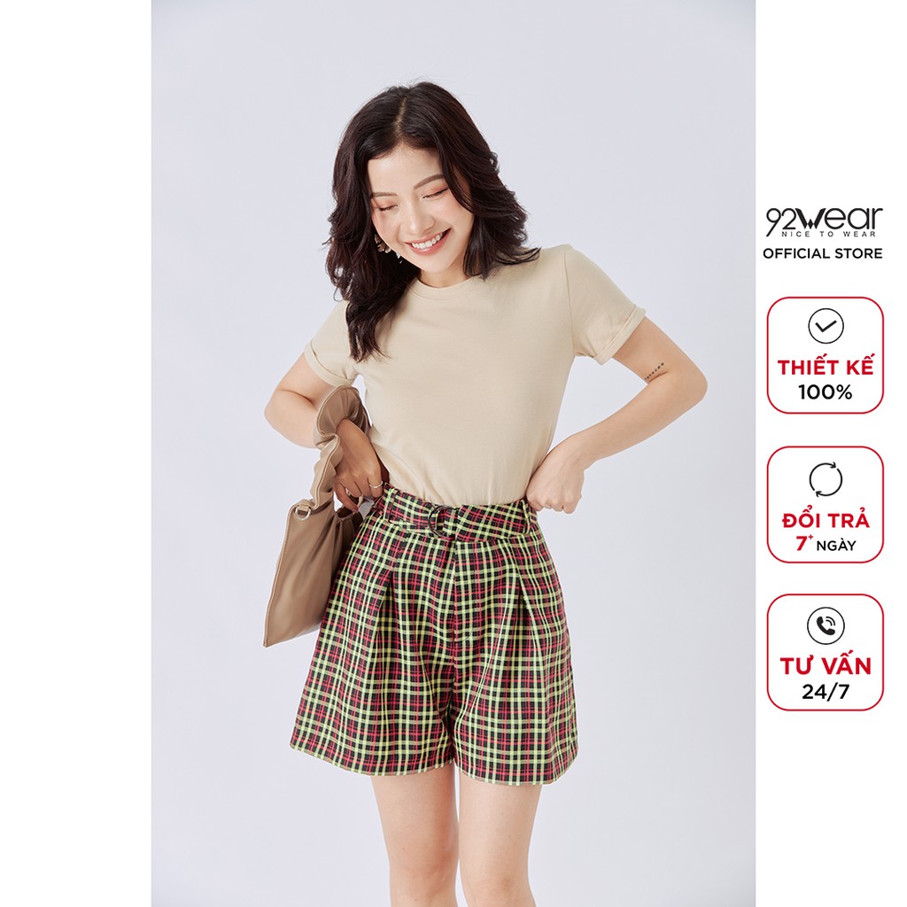 Áo thun cotton nữ 92WAR áo phông chất mát cổ tròn form đẹp ATA1151 | BigBuy360 - bigbuy360.vn