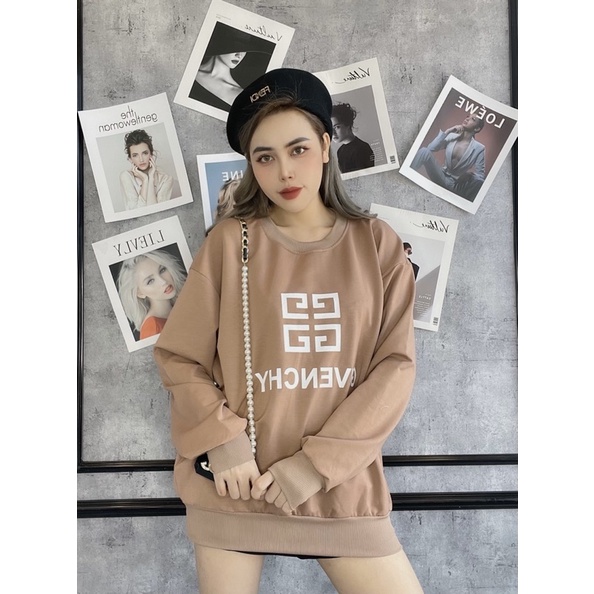 Áo Sweater Nỉ Da Cá Hàn Form Rộng Streetwear In Hình Cute 6 Màu | BigBuy360 - bigbuy360.vn