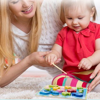 Đồ chơi câu cá nam châm bằng gỗ