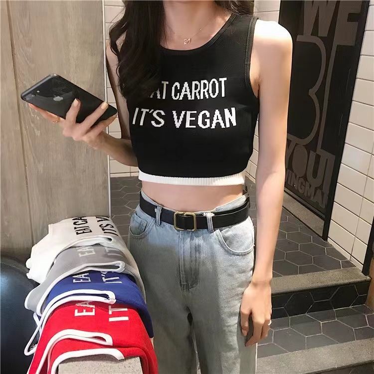 Áo Lửng Hai Dây Dáng Ôm Phong Cách Hong Kong Thời Trang Mùa Hè Quyến Rũ Dành Cho Nữ