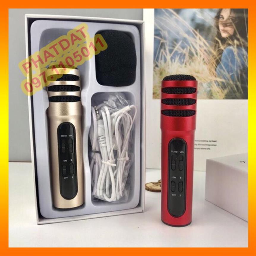 Mic Thu Âm C7 Trên Điện Thoại, Laptop, Ipad - Micro Karaoke, Livestream Hay