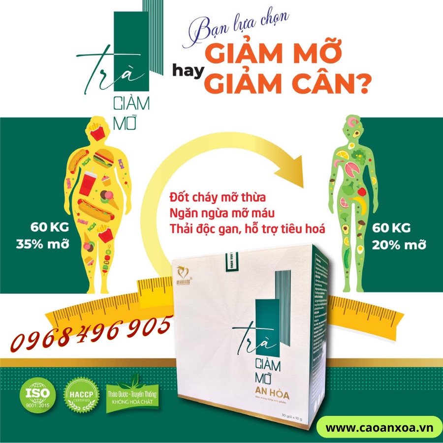 Trà Giảm Mỡ An Hòa - Trà Túi Lọc