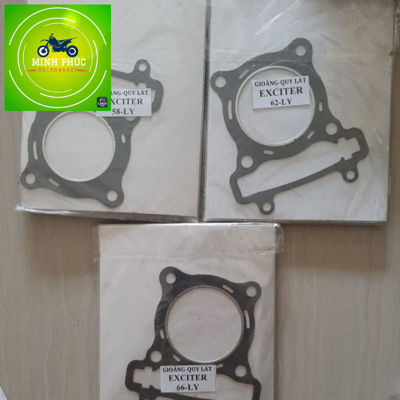 Gioăng quy lat dập đen xe EXCITER độ 58-62-66