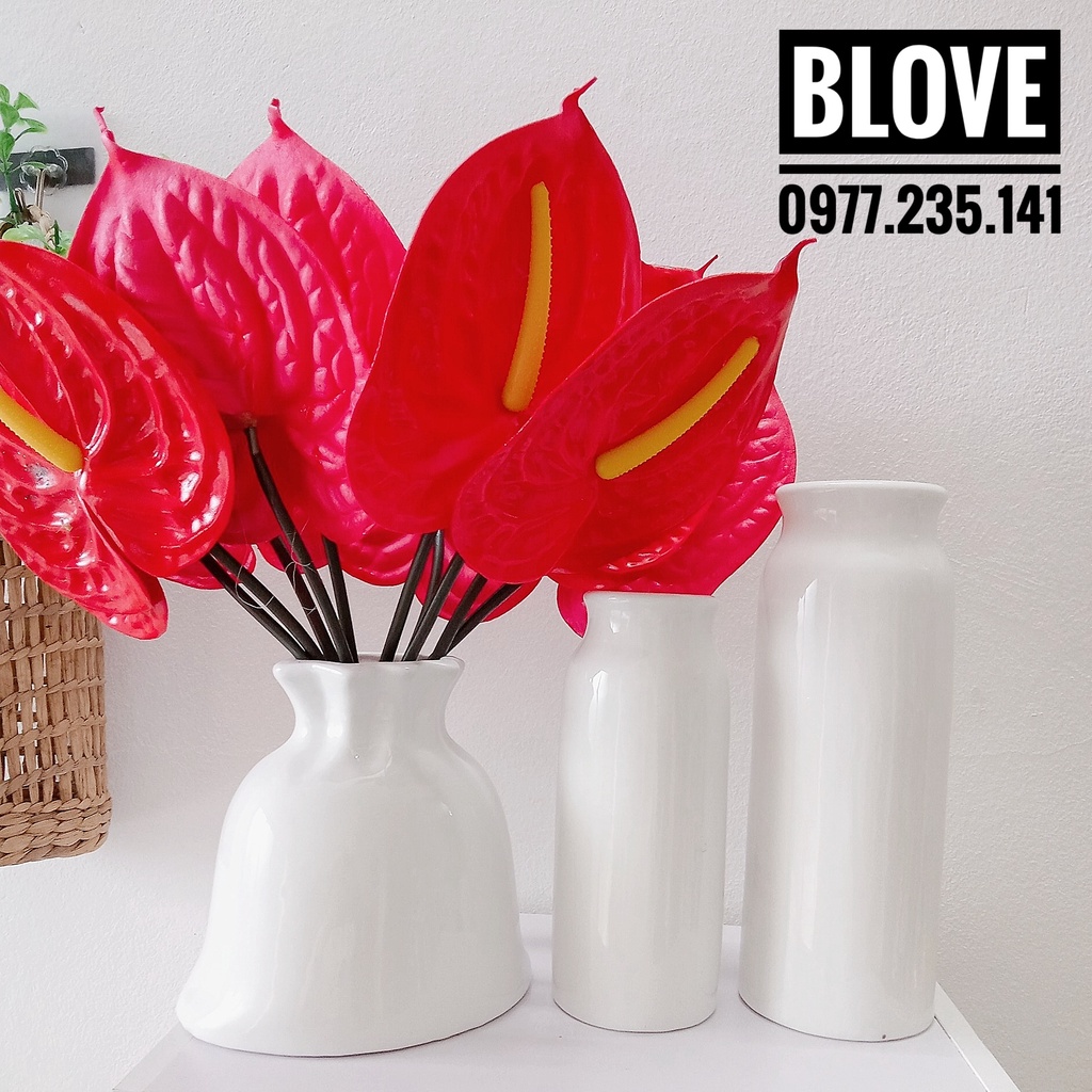 Bộ 3 bình hoa { White vase} Trang trí nhà cửa,decor,Quà tặng doanh nghiệp,Tân gia,Đồng nghiệp