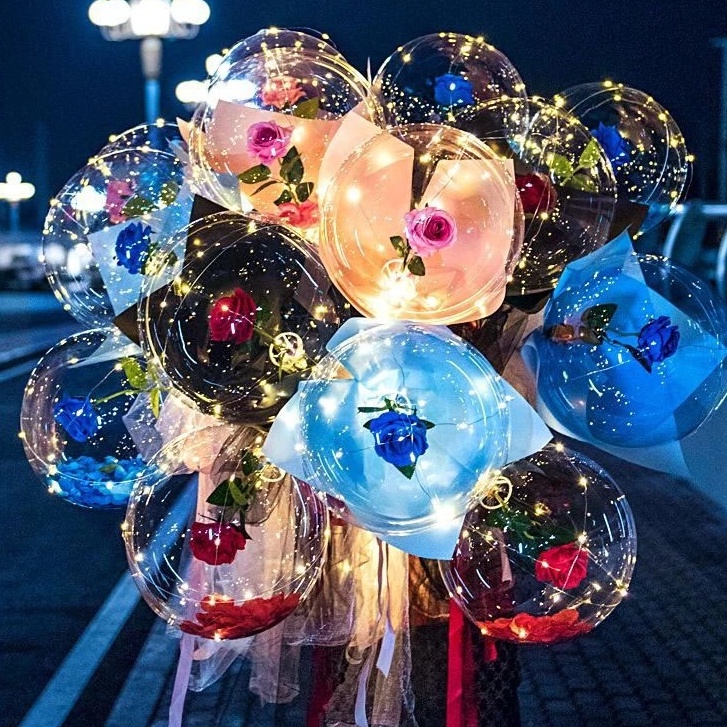 Bong Bóng Trong Suốt 18/24/36 Inch Dùng Trang Trí Tiệc Cưới Sinh Nhật