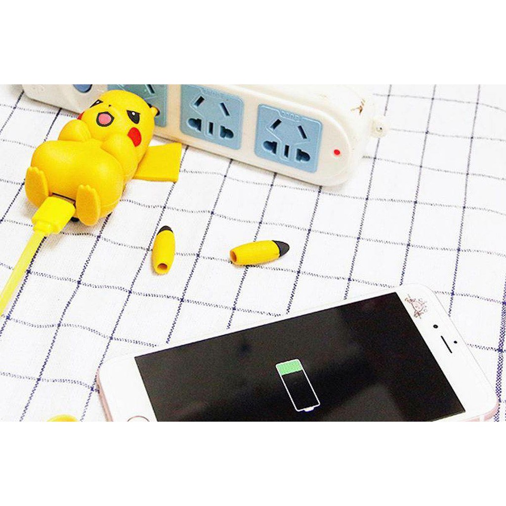 Đầu sạc củ sạc cốc sạc nhanh điện thoại công nghệ Quick Charge 2.0 2.4A hình Pikachu dễ thương đa năng Chammart