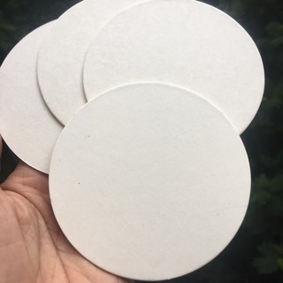 Giấy làm đế lót ly, In lót cốc giấy, lót ly giấy theo yêu cầu. Đặt sản xuất miếng lót cốc giấy có sẵn. [shopee]