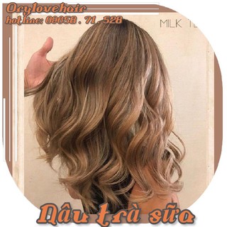 Thuốc nhuộm nâu trà sữa (tặng kèm oxy trợ dưỡng)