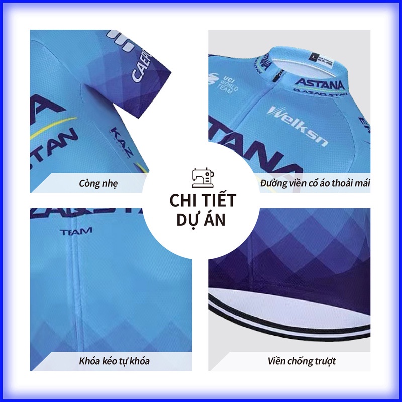 ASTANA Bộ quần áo thể thao đi xe đạp thoáng khí nhanh khô thời trang