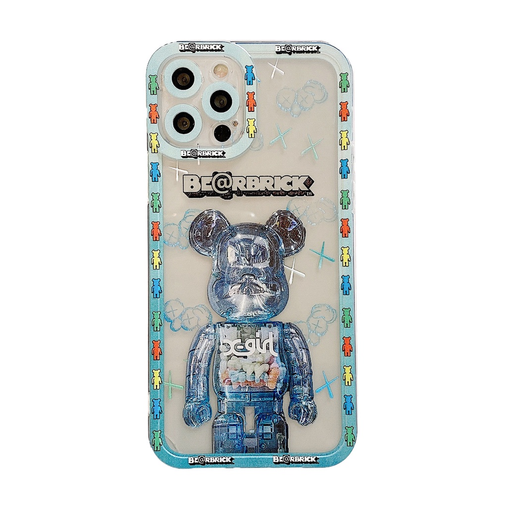 Ốp Điện Thoại Mềm Hình Gấu Đáng Yêu Cho IPhone 13 Pro Max Case/ 12/ 11/ XS/ XR/ X/ 8/ 7/ 6/ 6s/ Plus Mini