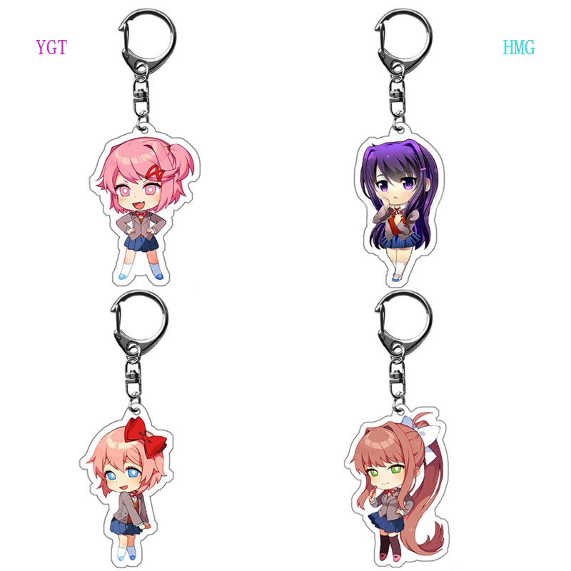 Móc Khóa Nhựa Acrylic Hóa Trang Nhân Vật Sayori Yuri Natsuki Monika