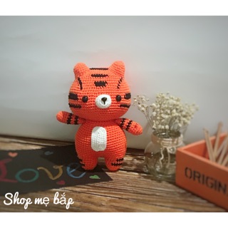 Hổ len Thú bông len handmade đồ chơi cho bé Len milk Cotton Sẵn hàng