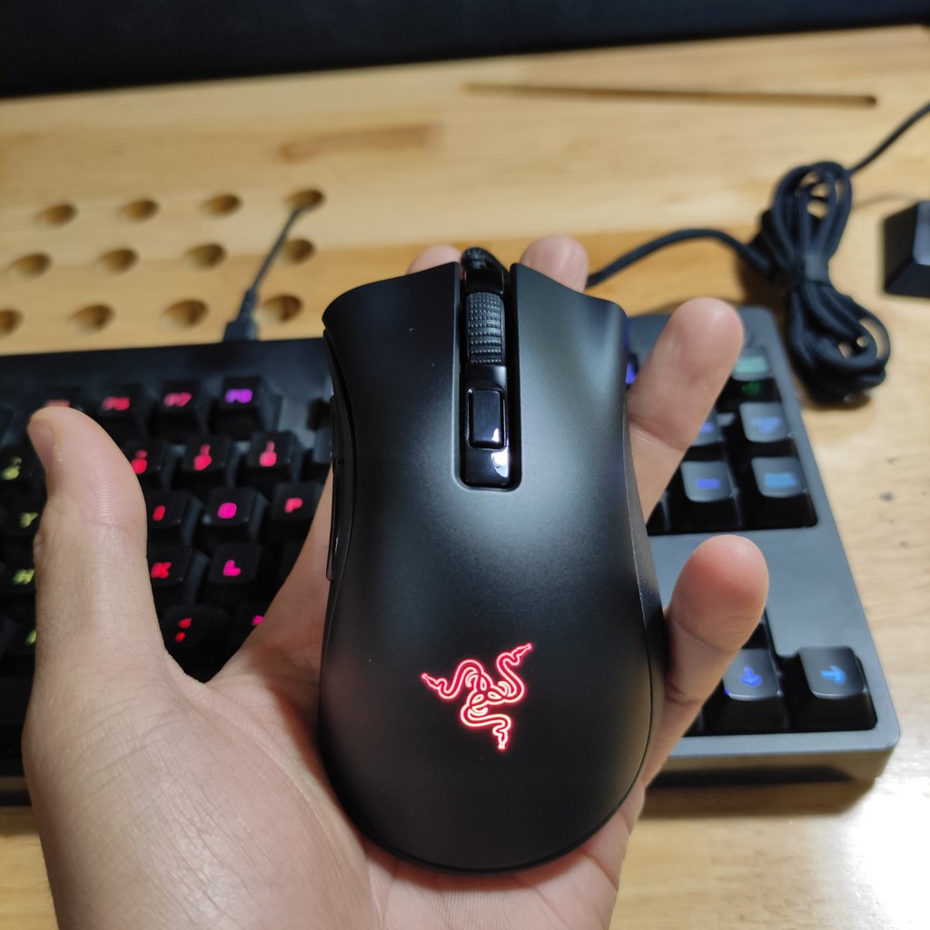 CHÍNH HÃNG- Chuột có dây gaming razer deathadder mini v2 có led RGB fullbox cực chất hơn cả Logitech g102 và fullen