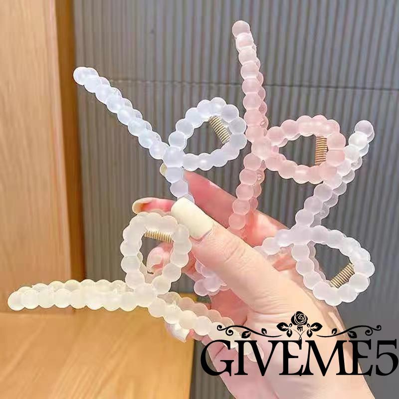 GIVEME Kẹp tóc càng cua dài/ dày chống trượt màu hồng/trắng/vàng/xanh dương)