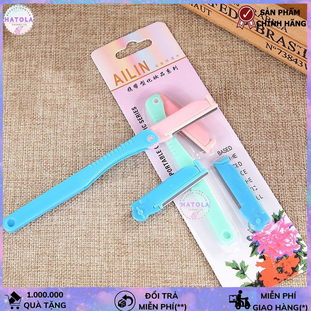 Bộ dao cạo tỉa lông mày, dao cạo tỉa lông mày 2 lưỡi nhỏ gọn, Thiết kế dao nhỏ ngọn, vừa tay, cho bạn sự linh hoạt