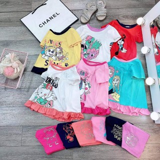 com bộ 7b bộ bánh bèo bé gái và xuất hàn
