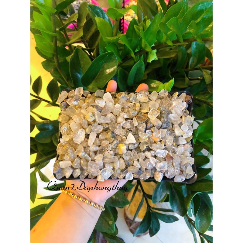 Vụn Đá Thach Anh Tóc Vàng