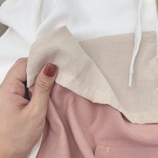 Bộ nữ đũi xước phối màu