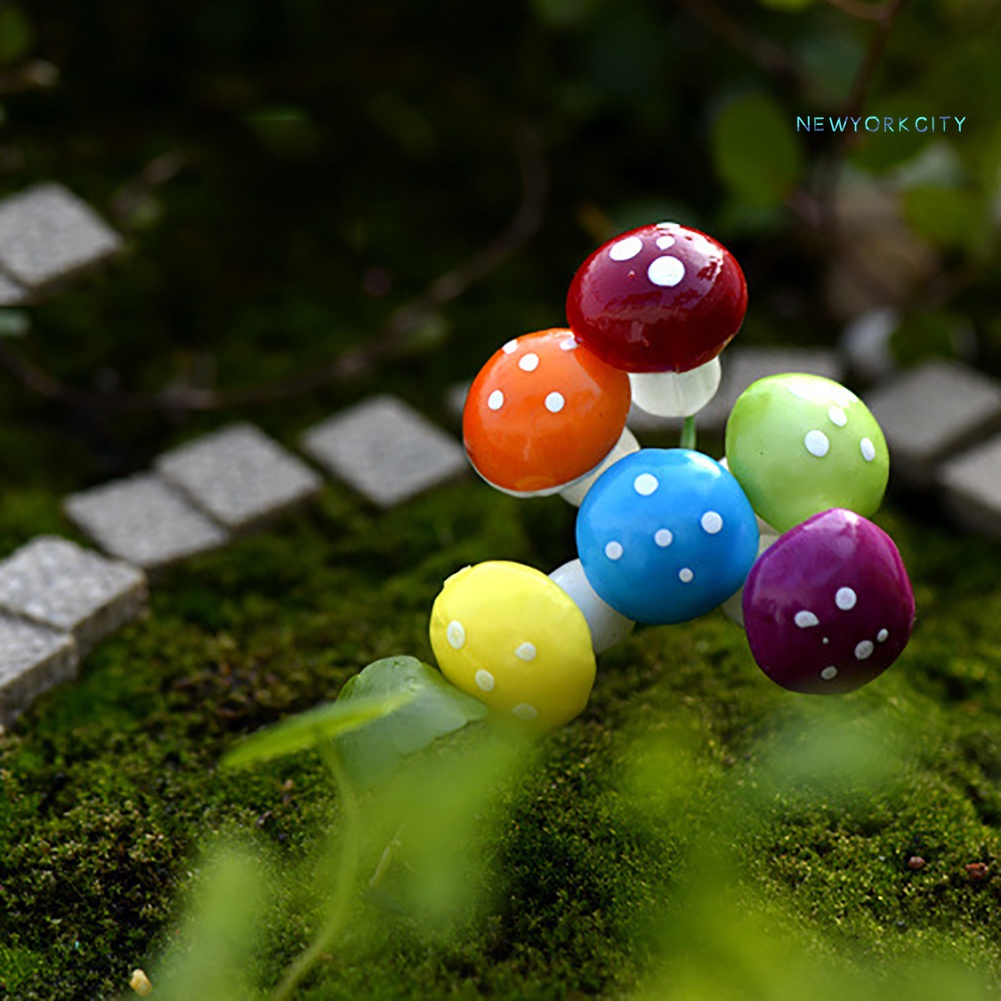 Set 16 Cây Nấm Giả Trang Trí Giáng Sinh