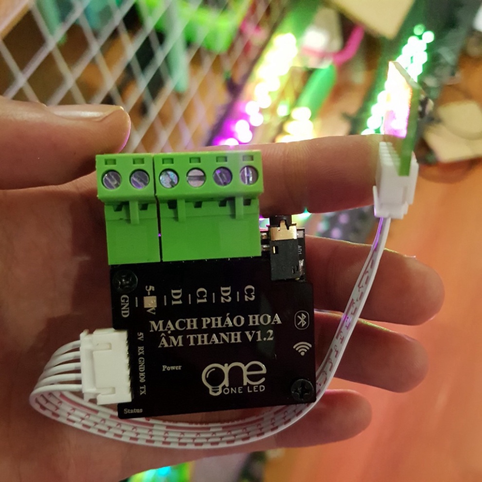 Mạch pháo hoa có âm thanh 100 hiệu ứng tự cài đặt âm thanh PH-NK01 ONELED