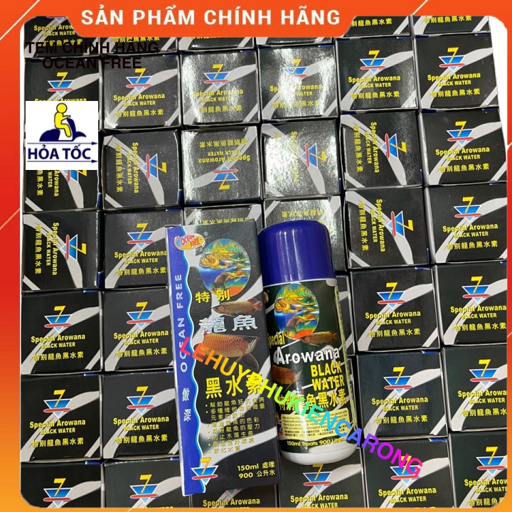 Chai số 7 cá rồng BLACK WATER - Chai Nước Đen - Giảm PH , Tăng Sức Đề Kháng, Phát Triển Màu Sắc Cho Cá Chai 150ml