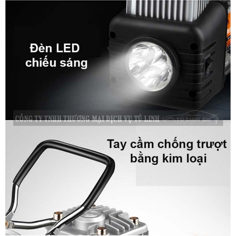 Bơm điện 2 xi lanh ô tô xe máy 12v công suất lớn ( bh 6 thág)