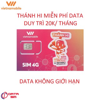 SIM 4G VIETNAMOBILE THÁNH HI DUY TRÌ 20K-QC