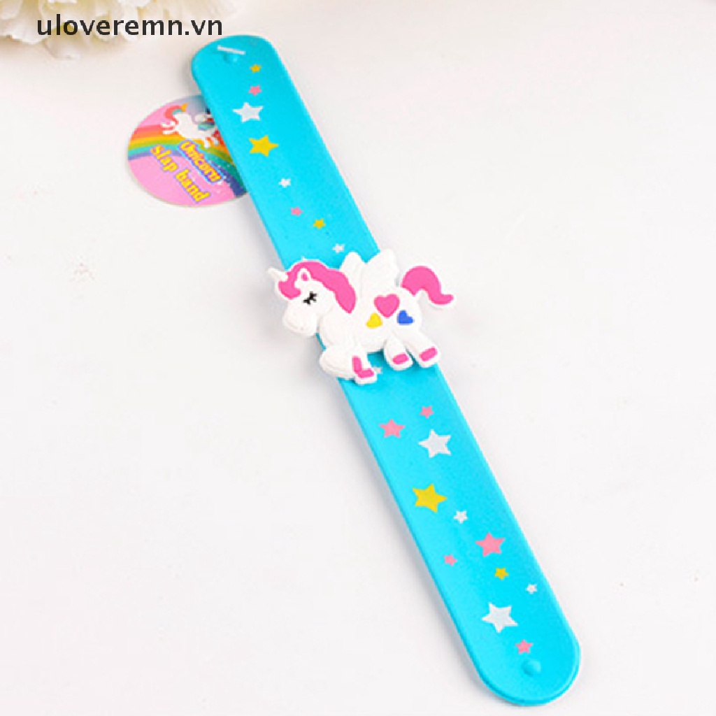 Uloveremn Vòng Tay Silicon Hình Kỳ Lân Hoạt Hình Cho Bé