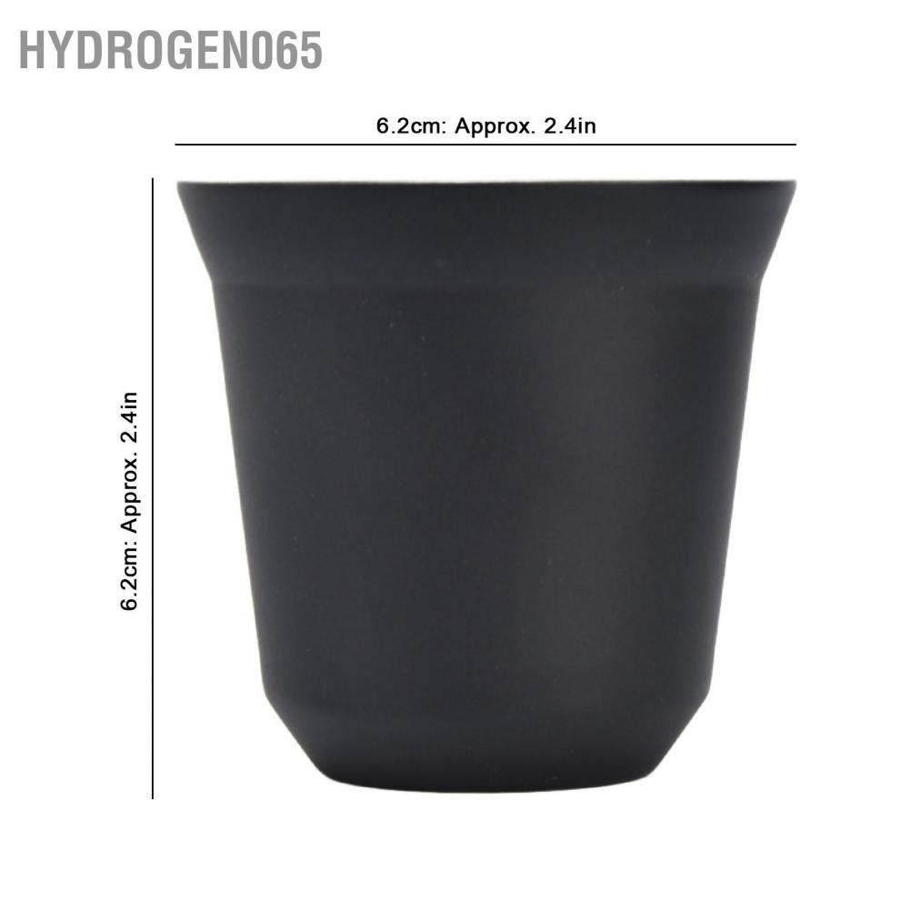 Hydrogen065 80ml 304 Stainless Steel Coffee Mug Double Wall Insulated Heat Resistant Cups for Outdoor Camping Picnic