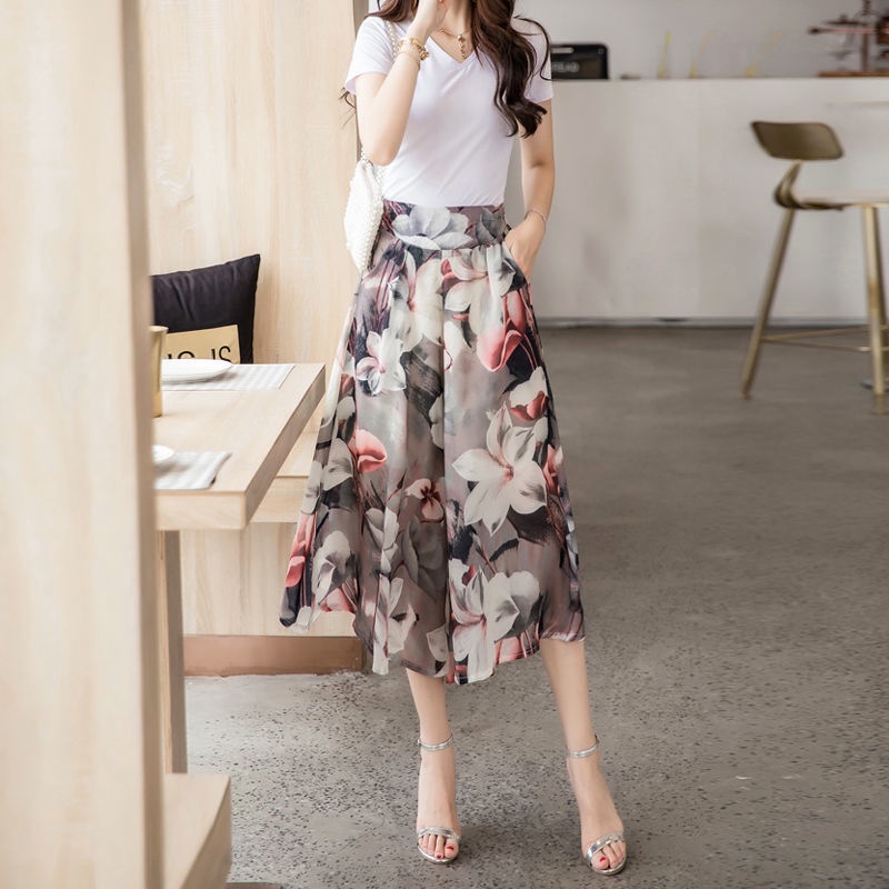 Hàng Mới Về Mới Quần Short Giả Váy Lưng Cao Thời Trang Cho Nữ