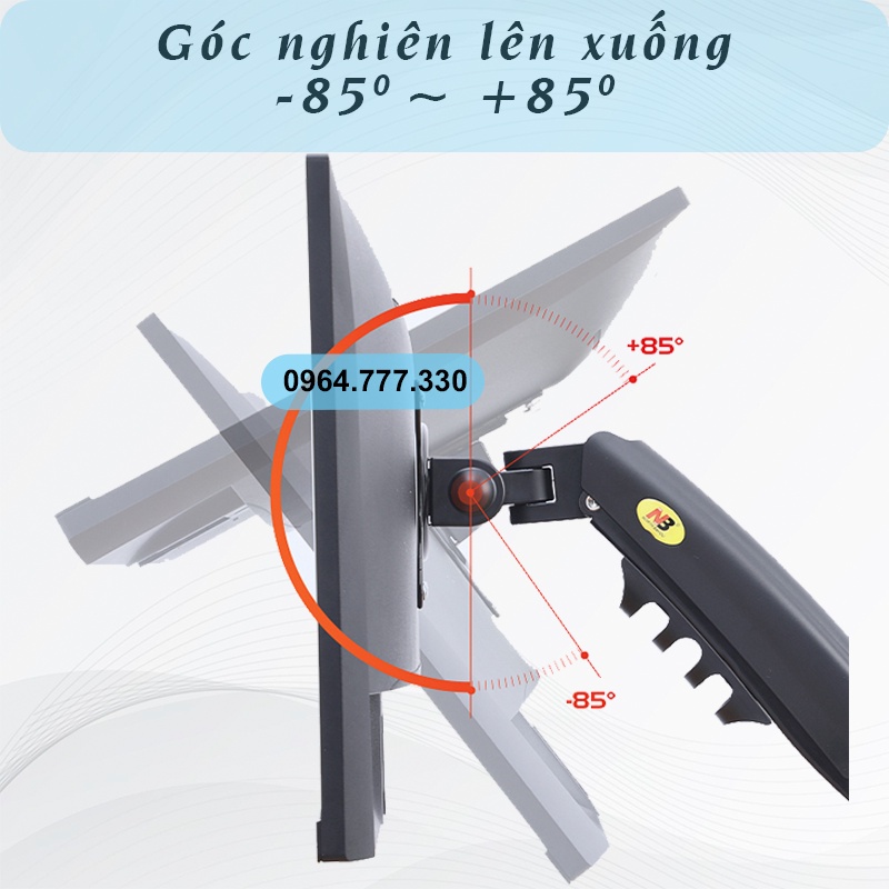 F160 Giá treo 2 màn hình máy tính NB #Tay treo 2 màn hình đa năng #Xoay 360 độ  NorthBayou